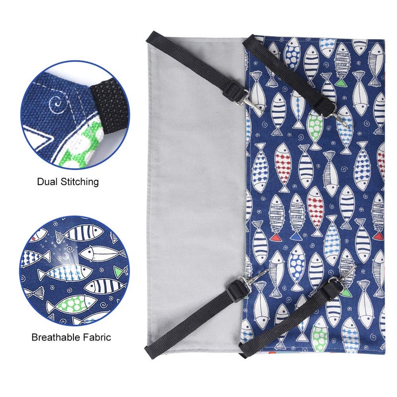 PERSUPER Cat Hammock Bed for Cage - 22x18 inch Adjustable Hanging Cat Bed Reversible hammocks for Indoor Cats, Soft Perch, Sleeping and Resting Sleepy Pad for Kitten Ferret Puppy or Small Pet - Image 4
